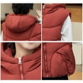 thumbnail image 4 of Kiijoy Winter Girls Stylish Hooded Vest Kids Sleeveless Outerwear Puffer Jacket, Sizes 5-6, 4 of 6