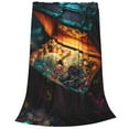 thumbnail image 2 of Pofeuu Underwater Treasure Chest Print Ultra-Soft Micro Fleece Blanket,for Bed Or Sofa,All Season Throw Blankets Flannel Blanket-40"x30", 2 of 7