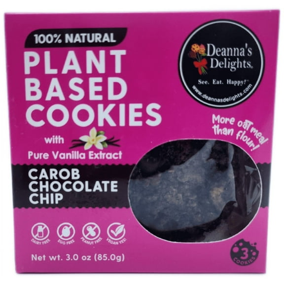 Carob Chocolate Chip Cookies by Deanna's Delights® (2 Boxes)