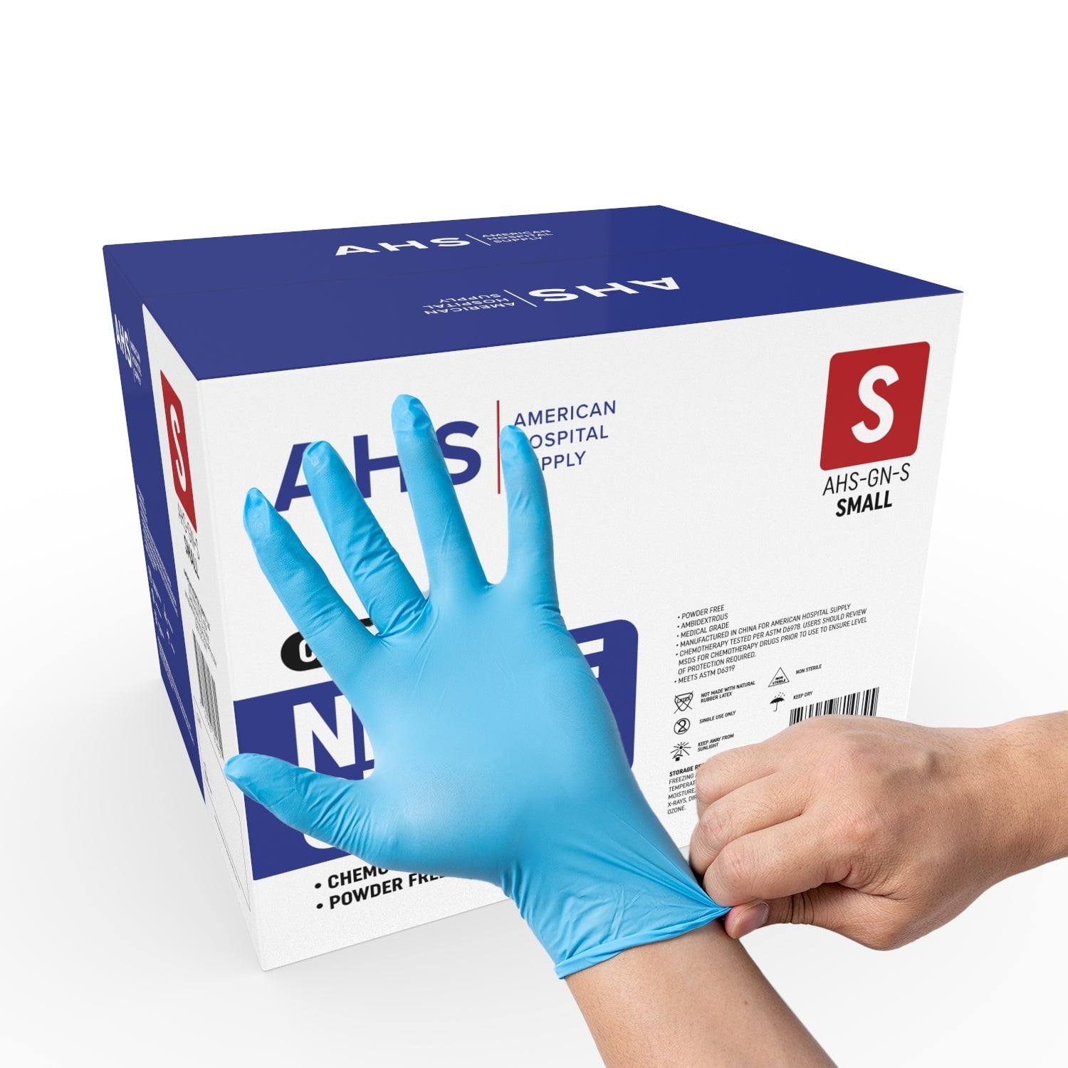 American Hospital Supply Nitrile Gloves - Latex-Free, 1000 Count for Healthcare