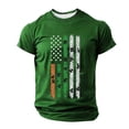 thumbnail image 2 of Tops para hombre, blusas y camisas de manga corta con cuello redondo para hombre, jersey informal con cuello redondo estampado para hombre, pantalones cortos deportivos para fitness, blusa de poliéste, 2 of 4