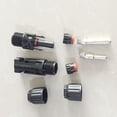thumbnail image 4 of 3 Pairs Mc4 Male/female Double Rings Waterproof Joint Solar Panel Cable Connectors,black, 4 of 5