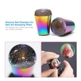 thumbnail image 2 of Colorful Handle Nail Stamper Shining Holographic Head Clear Silicone Stamper, 2 of 7