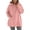 F158-Pink, variant on FYDUU Womens Sweatshirts Hoodies Cozy Women's Oversized Hoodies Sweatshirts Solid Color Long Sleeve Round Neck Hoodie With Pocket Casual Wear Casual Fall Hoodie Tops