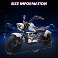 thumbnail image 3 of Towallmark 36V Kids Electric Dirt Bike, 350W Off-Road Motorcycle, Max 16.5 Mph, Ride On Electric Motorcycle with Removable Training Wheels, Spring Suspension, Leather Seat, Led Light,Music, 3 of 7