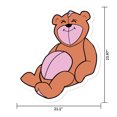 thumbnail image 2 of MightySkins RD-24-99927 Bear 24 in. Peel & Stick Wall Art - Removable Cute Stylish Funny Cartoon Dorm Room Decor Sticker Vinyl Wall Decals, 2 of 4