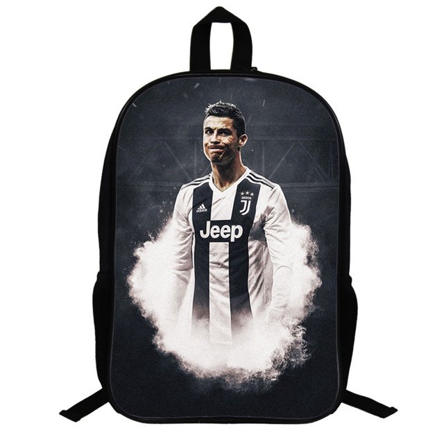 Football Ronaldo Backpack, Student School Bag, 17 Inch School Bag-ZJKDGJKJ