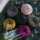 thumbnail image 2 of Plush Pillow Velvet Pleated Round Solid Color Throw Cushion for Living Room Sofa Office Back Chair Car Home Soft Cushions heqiyong toy, 2 of 2