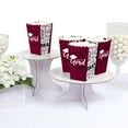 thumbnail image 3 of Big Dot of Happiness Maroon Graduation Party Favor Popcorn Treat Boxes - Set of 12, 3 of 6