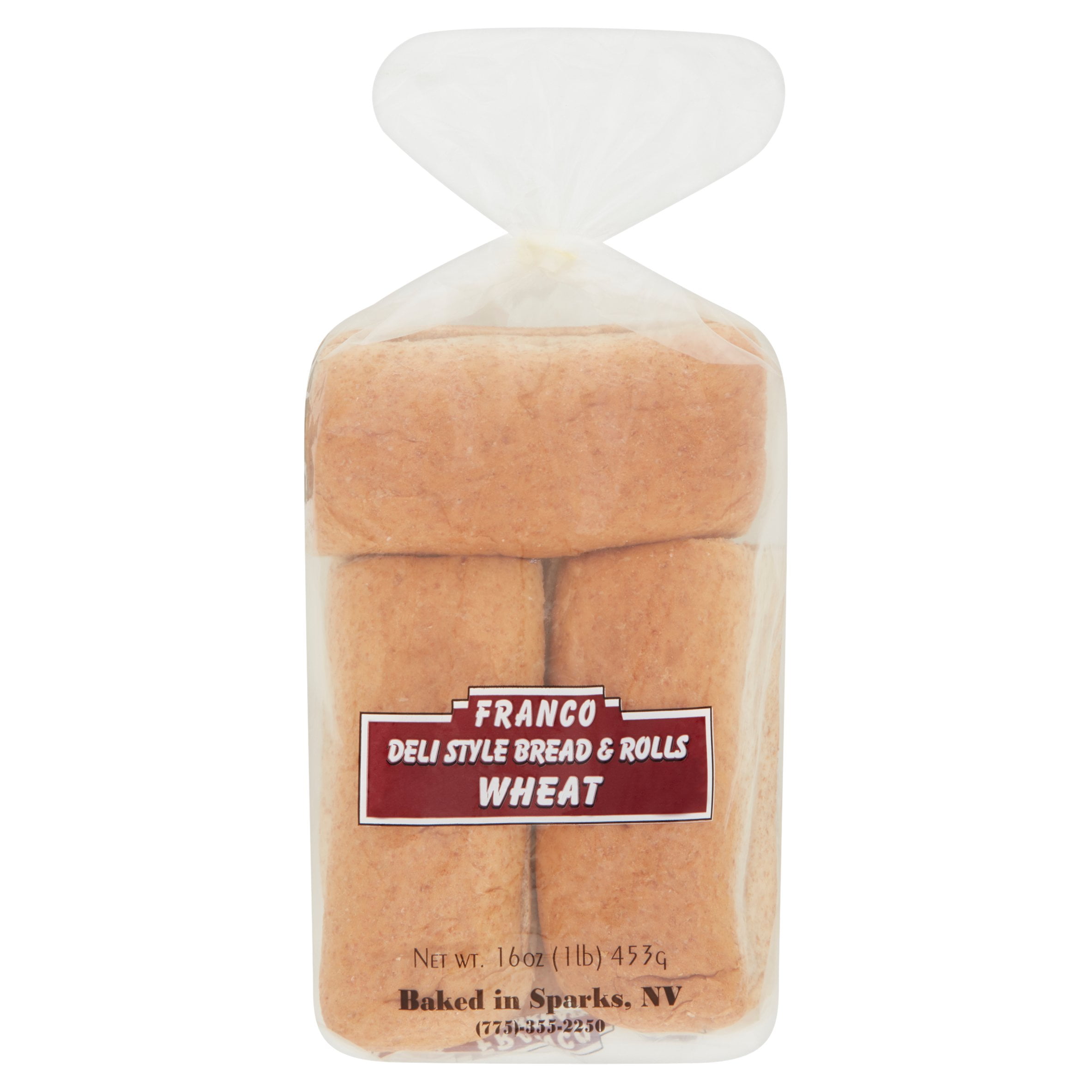 Franco Deli Style Bread & Rolls Wheat, 16 oz