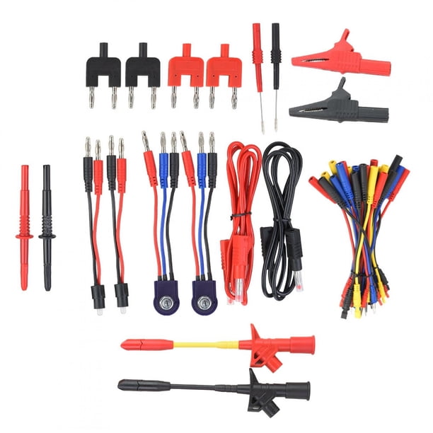Juego de cables de prueba para multímetro, P1970 70 piezas Kit de cables de prueba para multímetro Kit de cables de prueba Instalación sin esfuerzo Jadeshay A