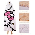 thumbnail image 4 of Hello Kitty Blanket Hoodie, Wearable Blanket, Cloak Hooded Throw Blanket, Soft Warm Fluffy Blankets for Bed Couch Sofa, 4 of 8