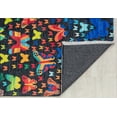 thumbnail image 3 of Elizabeth Sutton MI55B Winging It Graphic Modern Black Area Rug, 7'10"X10'0", 3 of 6