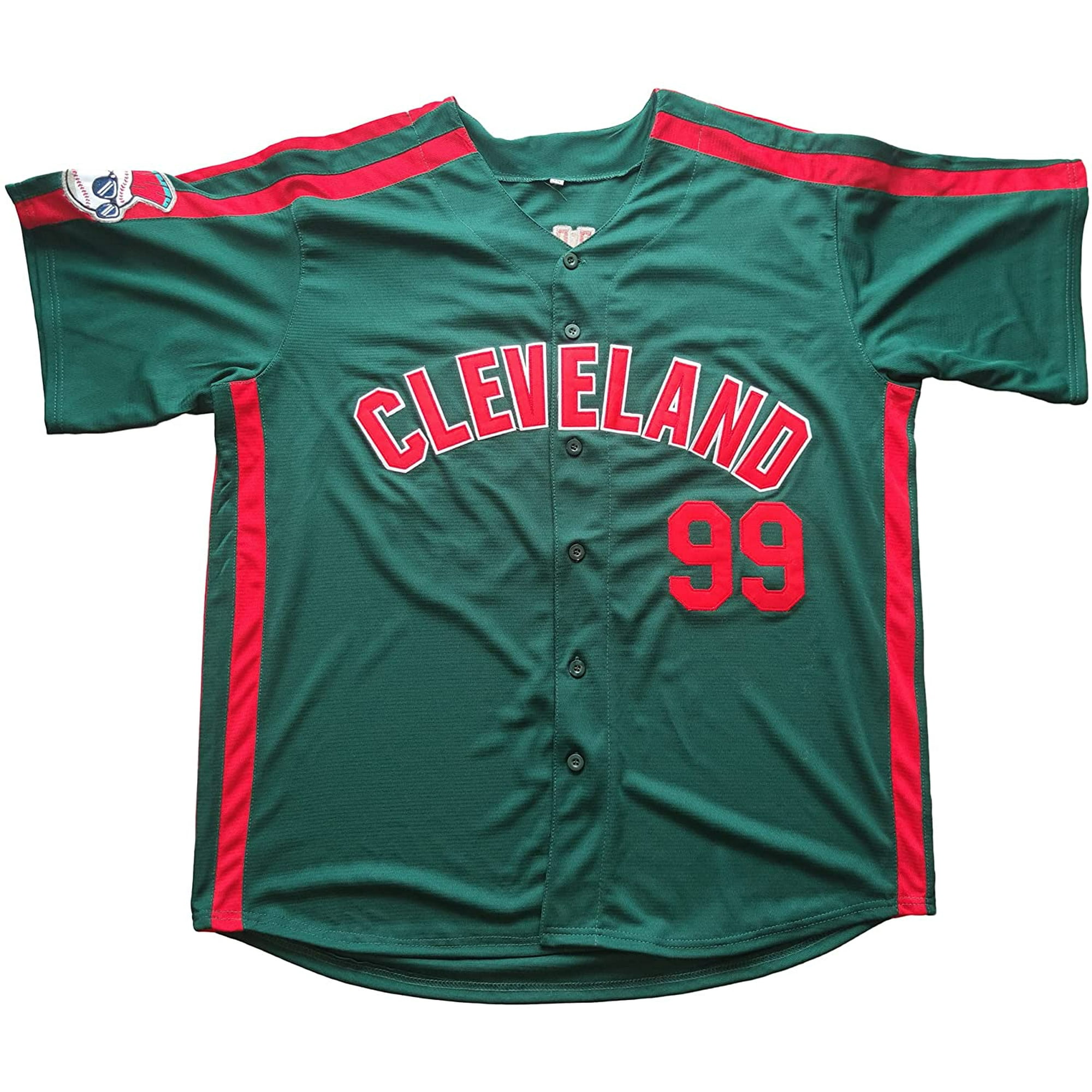 Personalized Mens Movie Baseball Jersey Rick Vaughn #99 Stitched