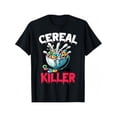 thumbnail image 2 of Cereal Killer Funny Adult Humor Print T-Shirt, 2 of 6