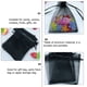 thumbnail image 4 of Bolsa de gasa perlada de color puro, 100 unidades, para regalo (negra), 4 of 6
