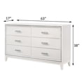 thumbnail image 5 of Haiden Dresser in White Finish, 5 of 5