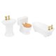 thumbnail image 1 of Kit de lavabo para bañera de casa de muñecas, baño en miniatura de casa de muñecas 1/24 Juego de baño en miniatura para casa de muñecas Juego de baño para casa de muñecas elaborado por expertos, 1 of 8