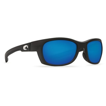 Costa Del Mar Trevally Matte Black Sunglasses Blue Lens (Best Costa Lenses For Golf)