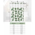 thumbnail image 6 of No Hook Shower Curtain with Snap in Liner, Summer Green Tropical Plant Palm Leaves Hotel Shower Curtains for Bathroom, Washable Shower Curtain Liner Set with Mesh Top Window, 36"x78", 6 of 6