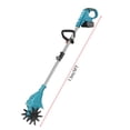 thumbnail image 3 of Rijanmt 21V Cordless Electric Garden Tiller Cultivator,270rpm Gardening Rototiller,Telescopic Handle,Heavy-Duty Blades,Powerful,3.9 inch Tilling Width,9.8 inch Depth for Soil Preparation,Weeding, 3 of 6