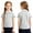 Light Gray, variant on Girls Uniform Shirts Kids Short Sleeve School Uniform Collared Polo Shirts Sunmmer Breathable Color Block Collar Tee Tops For Boys And Girls