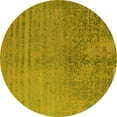 thumbnail image 1 of Ahgly Company Indoor Round Oriental Yellow Industrial Area Rugs, 6' Round, 1 of 4