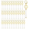 thumbnail image 1 of 40pcs Beadable Keychain Bars, Metal Beaded Keychain Blank Keychains Key Chain Charms Making Accessories for Craft DIY, 1 of 6