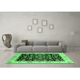 thumbnail image 3 of Ahgly Company Indoor Rectangle Oriental Emerald Green Traditional Area Rugs, 2' x 5', 3 of 4