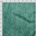 thumbnail image 3 of oneOone Viscose Jersey Green Fabric Batik Sewing Craft Projects Fabric Prints By Yard 60 Inch Wide, 3 of 5
