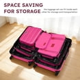 thumbnail image 5 of Gowill 6 Piece Luggage Sets,13/20/24/28 inch Hardside Lightweight ABS Suitcase With Expandable Duffle Bag (Rose Red), 5 of 15