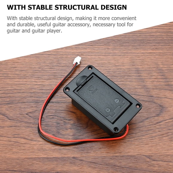 WEUVEB Caja Para Batería De Guitarra 9V Con Material Premium Y Estructura Estable