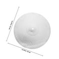 thumbnail image 2 of FUTUREORYY Single Silent Cymbal Alloy Silver 1Set Low Volume Practice, 2 of 6