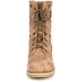 thumbnail image 4 of Dream Pairs Women's Warm Winter Montreal Faux Fur Ankle Boots Fold-Down 2 Style MONTREAL CAMEL Size 6, 4 of 5