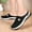 Black, variant on Daolelai Women's Summer Fashion Mesh Breathable Slippers Round Toe Non-Slip Slip-On Beach Slippers
