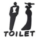 thumbnail image 4 of Letrero para puerta de baño, letrero para WC, letrero para baño, decoración para baño masculino y femenino, placa decorativa para baño. universal m, 4 of 9