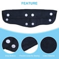 thumbnail image 4 of Uxcell Hard Hat Sweatband Cotton Hard Hat Liner Snap Button Helmet Forehead Sweating Pads Dark Blue 12 Pack, 4 of 6