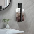 thumbnail image 3 of Toalleros de baño, solución que ahorra espacio, fácil de instalar, acero inoxidable duradero, autoadhesivos para superficies lisas, 3 of 6