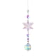 thumbnail image 2 of Campanilla de viento colgante colgante de cristal de copo de nieve para sala de estar (B), 2 of 7