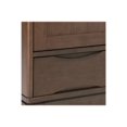 thumbnail image 4 of SIMPLIHOME Harper SOLID WOOD 48 inch Wide Mid Century Modern Medium Storage Cabinet in Walnut Brown, with Large Space Behind 2 Sliding Notched Handle Doors, 2 Adjustable Shelves, 4 of 6