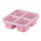 thumbnail image 2 of Bento Snack Box, contenedores de alimentos de 4 compartimentos, contenedor de alimentos dividido reutilizable para trabajo de viaje, fiambrera de Rosa, 2 of 8