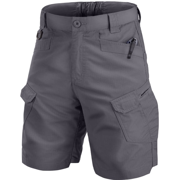 FEN AI Men's Quick Drying Fishing Hiking Shorts Cargo Shorts Ripstop Short for Summer Casual Work Wear Grey