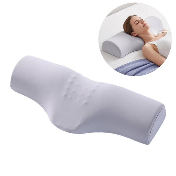 Memory Foam Neck Pillow - Orthopedic Roll Bolster for Sleep Posture Support, Adult Size for Home Use