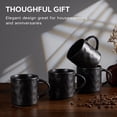 thumbnail image 3 of Vesteel Coffee Cups Set of 4, 14oz Ceramic Mugs Set with Handles, Porcelain Mug for Latte Tea Beer Hot Cocoa, Dishwasher & Microwave Safe, Matte Black, 3 of 8