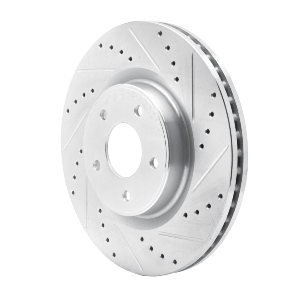KarParts360 For Nissan Z 2023 2024 2025 Brake Rotor Front, Passenger Side | Cast Iron | Silver Finish | 68 Millimeters/2.68 Inches Center Hole Diameter | 26 Millimeters/1.02 Inches Discard Thickness