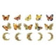 thumbnail image 3 of Retro Notebook Decoration Material Stickers DIY Decorative Sticker for Notebook Labels, Amber Butterfly, 3 of 5