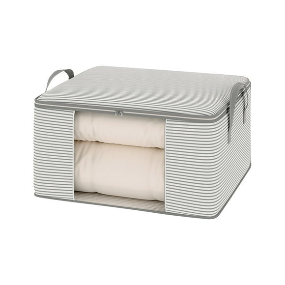 Bolsa de almacenamiento para edredones con ventana visible, organizador de ropa y mantas de gran capacidad para mudanzas, embalaje, almacenamiento a prueba de polvo y humedad para uso doméstico.