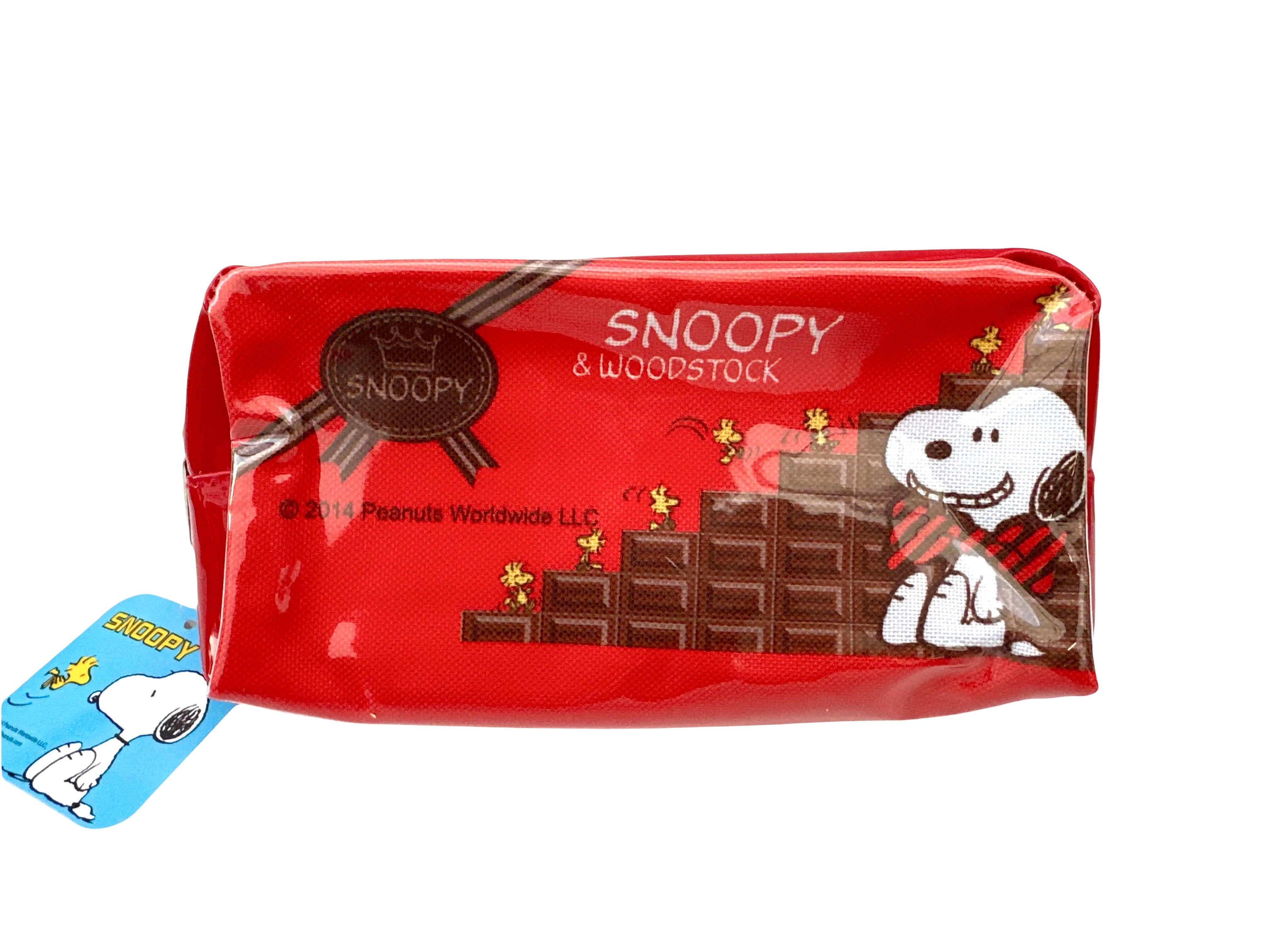Red Peanuts Snoopy Pencil Pouch - Snoopy And Woodstock Cosmetic