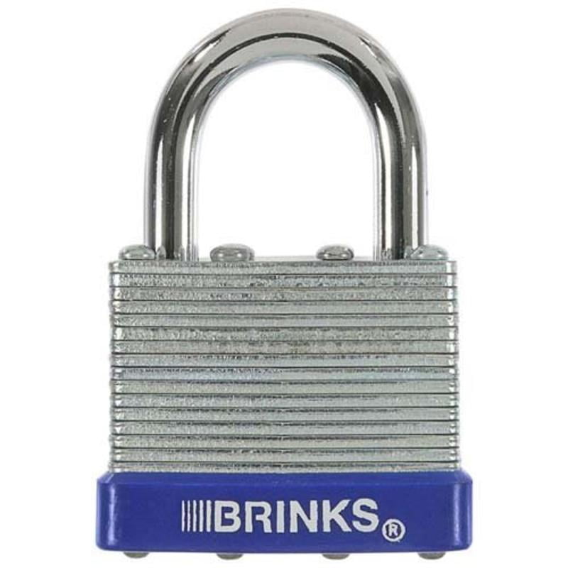 Photo 1 of 1-1/2 Laminated Steel Pin Tumbler Padlock Brinks Padlocks BR-172-40001