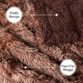 thumbnail image 2 of PAVILIA Brown Fluffy Throw Blanket for Couch, Fuzzy Blanket for Women Men, Furry Plush Warm Blanket Bed Sofa, Super Soft Thick Faux Fur Sherpa Blanket Throw, Tie-Dye, 50x60, 2 of 9